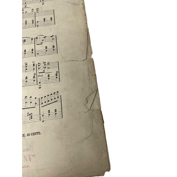 1899 Antique The Three Step RedoWa Sheet Music Horace R Basler - Picture 5 of 11